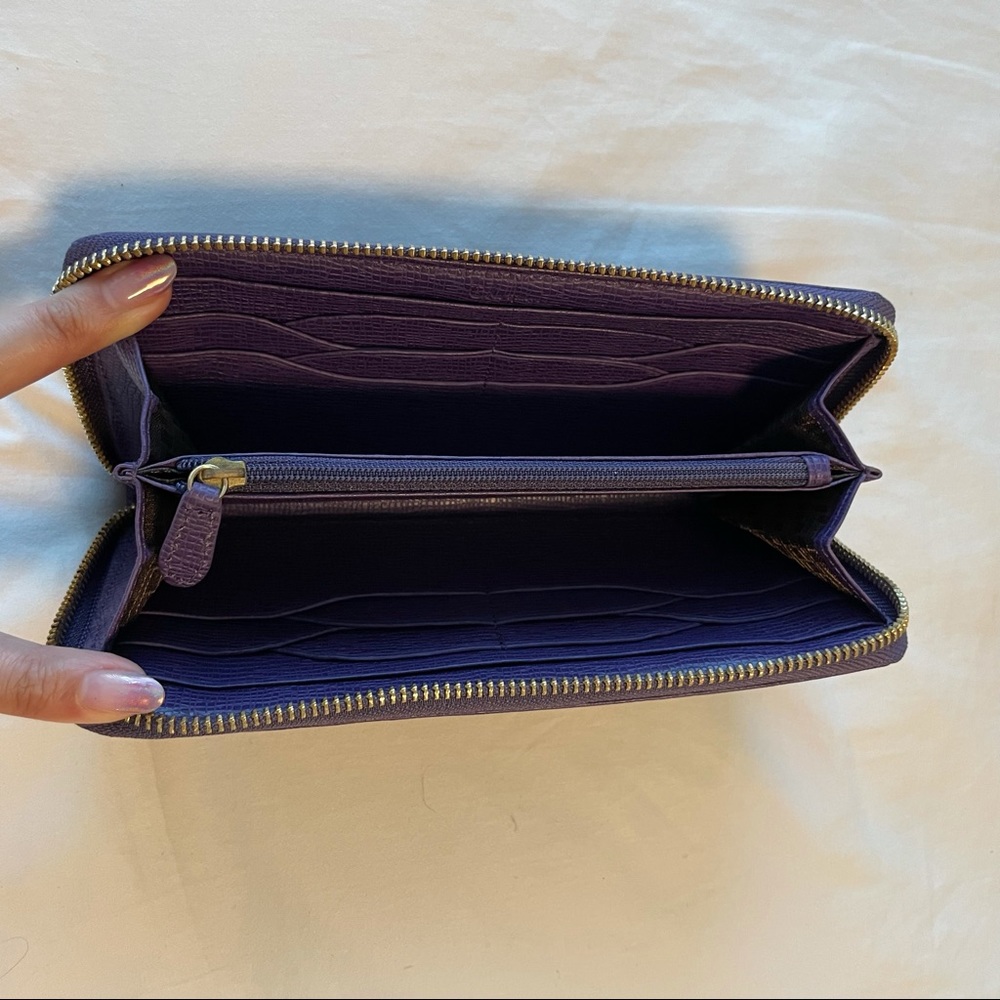 NEW Cole Haan Travel Wallet Purple 💜 - Picture 5 of 8